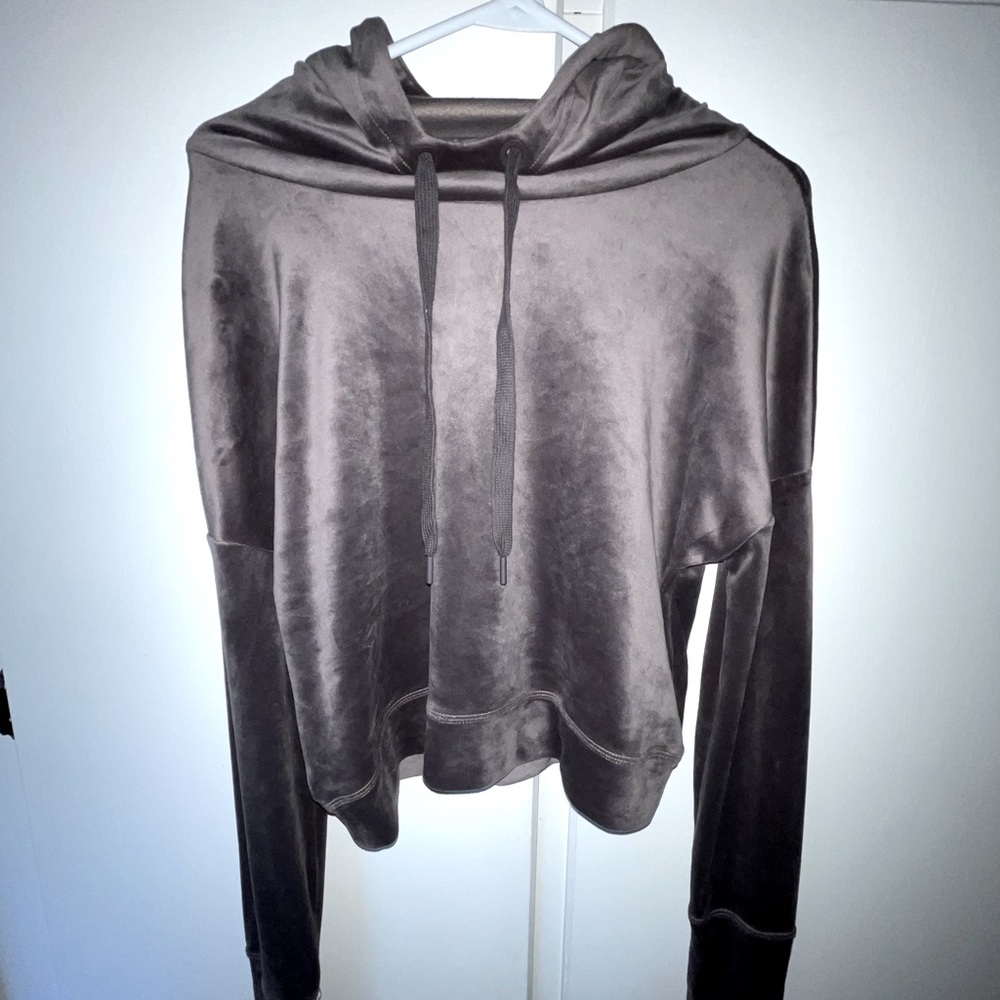 Aerie Offline Cropped Velvet Sweater